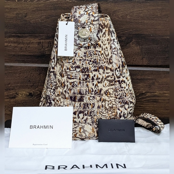 Brahmin Handbags - MAKE AN OFFER - NEW Brahmin Allie Bag in Evolved Melbourne Sling Backpack Purse